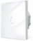 DoRight Touch-Lichtschalter 1 Fach 1 Weg Wandschalter Unterputz Weiß Berührungsschalter Ohne Neutralleiter mit Glas Panel und Status-LED 86mm Nicht Dimmbar AC 100-240V