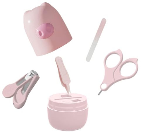 Zasdvn Baby-Nagelknipser-Set,Baby-Nagelknipser-Set | Niedliche Cartoon-Tier-Baby-Fingernagelknipser - Baby-Nagelknipser und Schere, Mutterzubehör mit Aufbewahrungsbox, Baby-Nagelfeile und Pinzette
