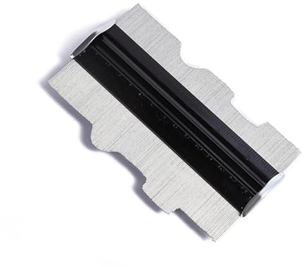 Calibro di Contorno 6 Pollici Profilo Metallico Calibro Forma Duplicatore Strumento di precisione Duplicatori di Contorno multifunzionali Nero