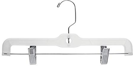 Skirt and Pant Hangers 14 White Heavy Duty, case of 100