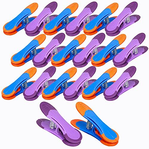 ARVO Clothes Pegs Pack of 20, Soft Grip clothes pegs for washing line, Clothes Pin, Assorted Laundry Pegs, Washing Line Pegs, Clothes Clips for Home, Medium Size 9 x 3 x 4 cm