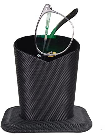 Bleiou 1 Packung Brillenhalter Ständer Brillenständer Etui Brillen Schutzhalter für Schreibtische oder Nachttische, Schwarz, Einheitsgröße