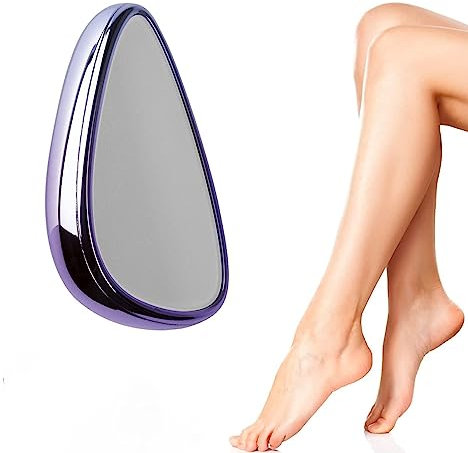 Crystal Haarentferner, Nano Epilierer für Damen, tragbarer Kristallhaarentferner, Schneller und Einfacher Kristall-Haarradiere,Schmerzloser Peeling Haarentferner für Damen und Herren (violett)