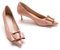 C.Paravano Damen-Pumps | Spitzenschuh & Kittenheel (5.5cm) | Modische Pumps bequemem Laufkomfort für Hochzeitsgäste, Cocktailpartys, Berufliche Termine & Alltagsstyle Rosa 40