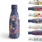 Grsta Trinkflasche Kinder, Trinkflasche Edelstahl 350ml, Water Bottle BPA-freie, Trinkflasche Metall Kalt&Warm, Trinkflasche Schule mit Muster, für Fahrrad/Büro/Cafe, Navy Blau