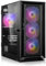 SQ-Tower 07M RGB Gaming Gehäuse Mid-Tower ATX, Tempered Glass Panel, High Airflow Metal Mesh Front, 4X ARGB 120mm Lüfter vorinstalliert, schwarz