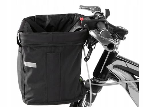 Cesta de Bicicleta para Manillar - Gran Capacidad | Universal y Desmontable con Click On/Off - Ligero e Impermeable | Cesta de Compras hasta 6 kgs de Carga - Maletero Delantero Plegable