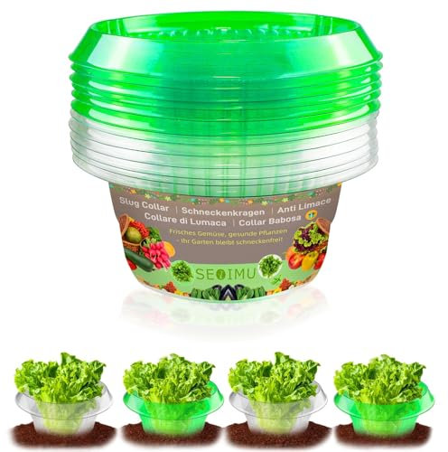 Lot de 12 colliers anti-limaces, protection contre les escargots, clôture, anti-escargots, stable, anti-limaces, anneau de protection efficace contre les escargots, protège vos plantes de laitue et de