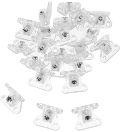 NUOBESTY 1 Juego Partes De Conexión De Aleación De Zinc Hecho Código De Esquina De Acero Abrazadera Soporte De Esquina Resistente Para Corchetes Transparent Pd