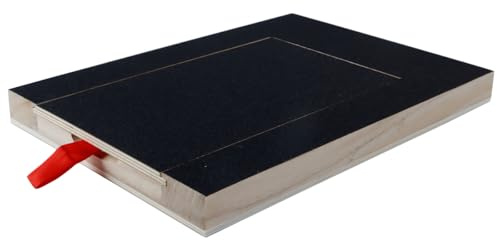 Enwye Planche à Limer en Bois avec boîte à collation intégrée, Papier de Verre, Tampon à gratter pour Chiots, Planche à gratter Robuste pour Les Pattes de Chien, pour, 9,84 x 1,2 x 13,77