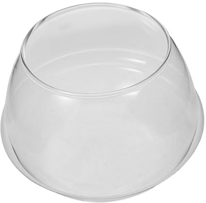 Ciieeo Maceta de vidrio hidropónico transparente para plantas acuáticas de interior y suculentas, soporte pequeño para flores de loto con diseño moderno de maceta de vidrio para decoración del hogar y