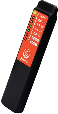 Testeur de tension de clôture électrique sans fil, testeur de clôture électrique, contrôle rapide, max 10 kV, détecteur de défauts portable (batterie non incluse)