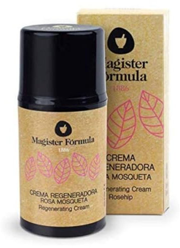Crema Viso Rosa Mosqueta 50 ml | Rosa Mosqueta Crema Viso Nutriente e Idratante | Crema Antirughe Donna e Uomo | Antiage Naturale | Crema per Cicatrici e Macchie | Magister Formula