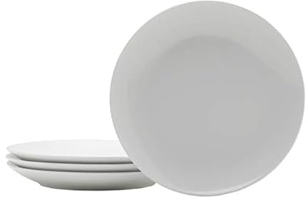 Everyday White Coupe Set of 4 Salad Plates, 7.75 inch