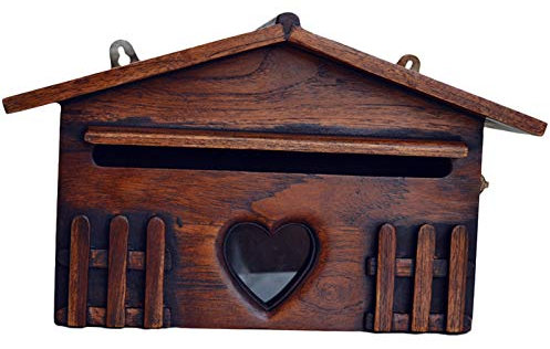 Piarktoy Buzón de madera retro exquisito para exteriores a de lluvia
