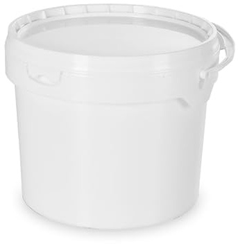 Mondo Ape Secchio in PLASTICA Alimentare 5 kg per Miele - 3,9 LT- con Coperchio - Made in Italy 5 secchi