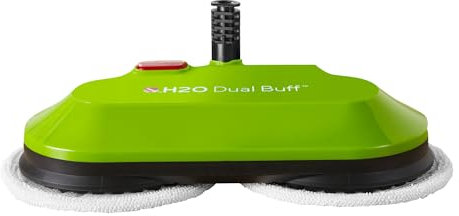 H2O MOP X5 Dual Buff Steam Mop Head Attachment - Great For Hardwood, Tile Floor Buffing, Cleaning and Steaming - Includes 2 Soft Scrub Washable Pads