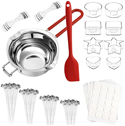 GMMG Pentolino per Cottura Bagnomaria 400 ml Pentola per Bagnomaria con Spatole in Silicone per Sciogliere Cioccolato