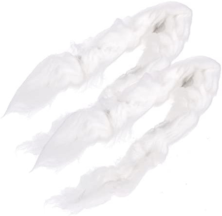 Operitacx 2St Nadelfilz-Set Bastelwerkzeuge aus Filz Zubehör zum Wollfilzen Wollvorgarn Kinder bastelset basteln für Kinder bastelzubehör aus Filz selber Machen Tragbares Filzset Wolle Weiß