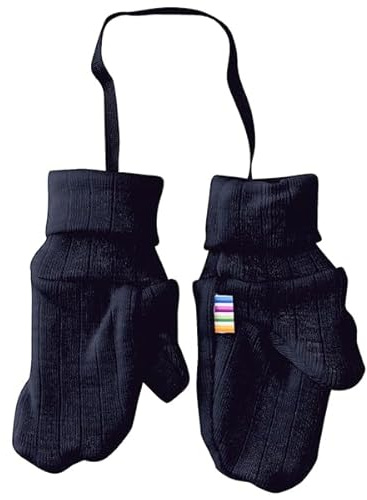 Joha Basic Fäustlinge - Wolle, Kinder (Marine, 6-12 Monate)