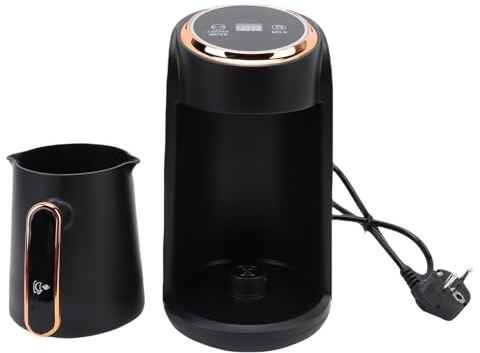 Masyrt Automatisk Turkisk Kaffemaskin, 600W Anti Overflow 300 Ml Synlig Kaffebryggare 4 Kopp för Hemmakontoret, Lätt Att Använda