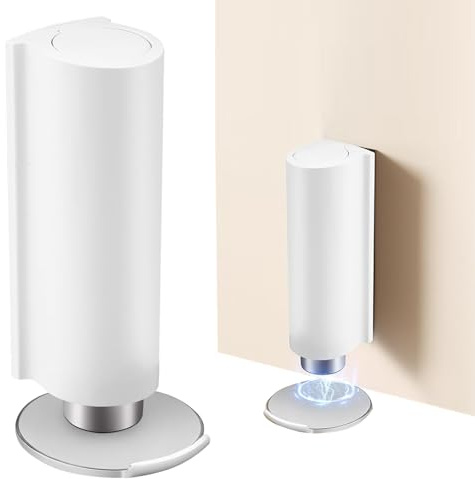 KINDLUME Fermaporta Magnetico, Ferma Porta Da Pavimento, Fermaporta Da Pavimento Magnetico, Ferma Porta Magnetico, Senza Fori Acciaio Inox Invisibile, per Porte Interne Casa, Ufficio e Bagno