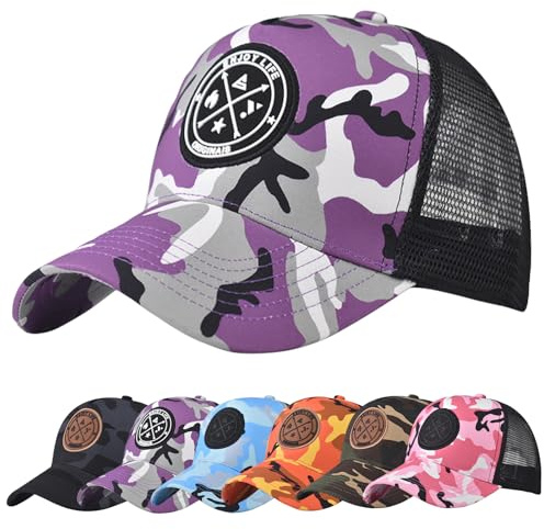 Baynetin Gorra de Béisbol Algodón Verano Unisex | Protege del Sol, Bordado Moda, Cierre Hebilla Ajustable, Malla Transpirable | Ideal para Running y Outdoor