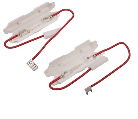 Vit 5 kV högspänningssäkring, 2 stycken, för mikrovågsugnstillbehör, 0,65–0,9 A, säkerhetskomponenter i keramiskt rör (5KV0,75A)