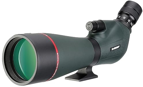Svbony SV406P ED Spotting Scopes, 20-60X80mm 1.25” Zoom Spotting Scopes with Dual Focus FMC BAK4, Spotting Scope for Birders Birding Wildlife Casual Astronomy Photography
