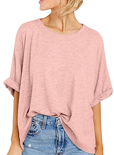 GeGekoko Women Oversized T-Shirt Summer Casual Short Sleeve Loose Tee Tops