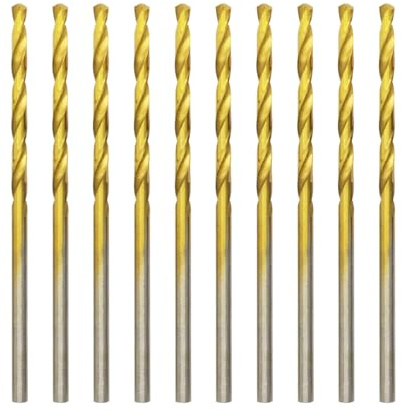 Punta da trapano in titanio HSS Metallo Professional Punte Elicoidali per Forare Acciaio Inox e Metallo, Norma DIN 338
