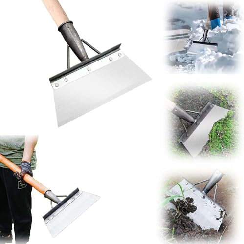 Pala de Limpieza Multifuncional de 27 cm para Jardín Al Aire Libre - Acero para Deshierbar, Plantas y Granja