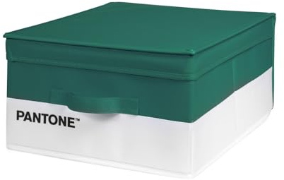 PANTONE Organizer Armadio Salvaspazio, Scatola Porta Oggetti e Abiti con Tasca Profumatore Armadio, Contenitore Giochi Bambini e Vestiti Pieghevole, Scatole per Armadio Portaoggetti 40x50x25 cm