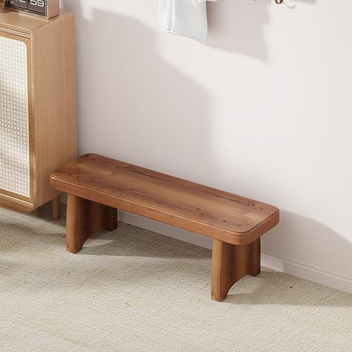 BAYTEWJX Bancs de Salle à Manger,Tabouret D'intérieur en Bois,Banc de Cuisine Bois Massif,pour Salle à Manger Salon Entrée.(60x20x15cm)