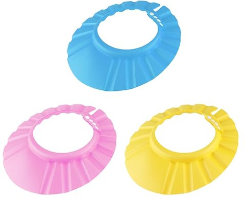 Milisten 6 Stück Verstellbare Duschhauben Für Kleinkinder Elastisch Weiches Material Schutz Für Augen Und Ohren Beim Baden Bunte Farben Geeignet Für 3 Monate Bis 6 Jahre
