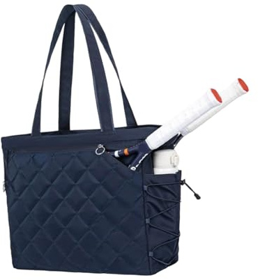 REITINGE Bolsa de tenis para mujer y hombre, bolsa deportiva grande, 2 raquetas para pickleball, pádel, bádminton, bolso deportivo grande