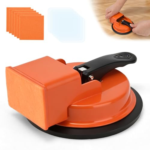 YAOZUP Strumento di Posa per Pavimenti in Laminato con Ventosa, Kit Riparazione Pavimenti con Ventosa – Attrezzo per Chiudere Fessure Pavimento, ad alta presa, per Laminato, Vinile, Parquet