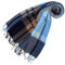 Lorenzo Cana Damen Pashmina Schal Schaltuch 50% Kaschmir 50% Wolle Stola Tuch Damenschal Damentuch Blau Navy Camel 78656