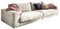 KAWOLA Sofa Cordsofa 3 Sitzer Madeline Couch Gepolstert Relaxsofa cremeweiß 290x85x127 (BxHxT)