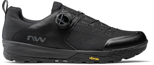 Northwave Rockit - MTB Schuhe Trail All Mountain – Fahrradschuhe mit Explorer Sohle, robuster Konstruktion und starkem Grip, SCHWARZ 40