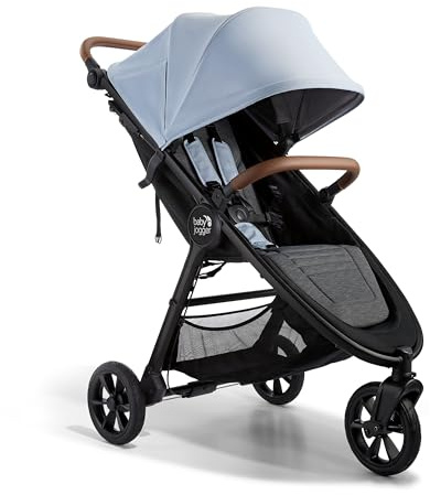 Baby Jogger City Mini GT2 Single Stroller, Eco-Friendly Series, Baby Stroller with Four-Way Use with the Included Infant Car Seat Adapters, Leatherette Handle and Belly Bar, Slate Fog