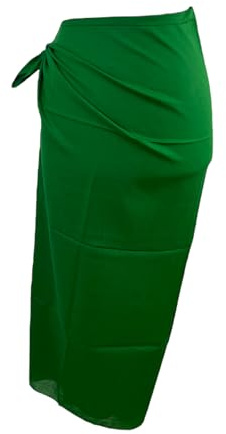 Kiran Fashion 100% Cotton Sarong Beach Cover up Light Weight Scarf wrap Summer Holiday (Jade Green)