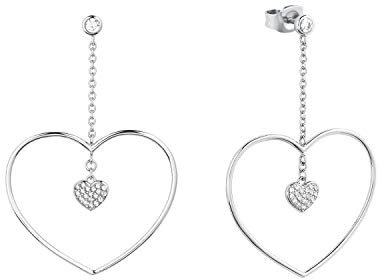 s.Oliver Ohrringe 2027838 Damen Ohrstecker Herz Silber weiß Zirkonia