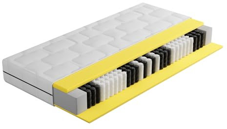 BMM Matratze 160x200 cm Ortho Medic Plus Taschenfederkernmatratze Härtegrad H2/Öko-Tex Zertifiziert/ergonomische 7 Zonen Matratze Höhe 25 cm/Matratzen produziert in Deutschland