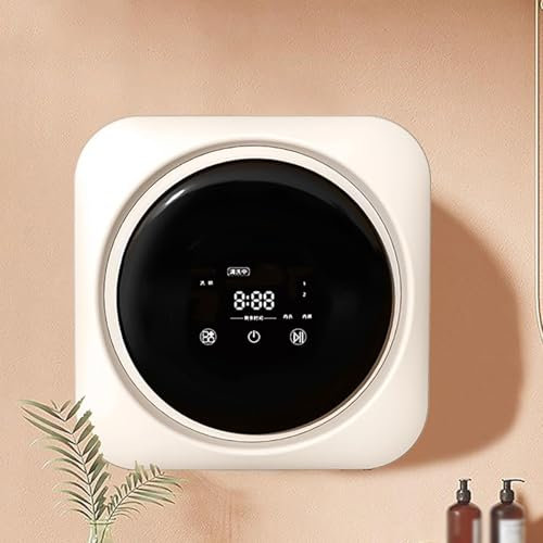 YMAOMAO Mini Lavadora con Secadora, Mini Lavadora Automática de 3,5 L, para Apartamentos y Espacios Pequeños, Mini Secadora, Mini Secadora,WallMount