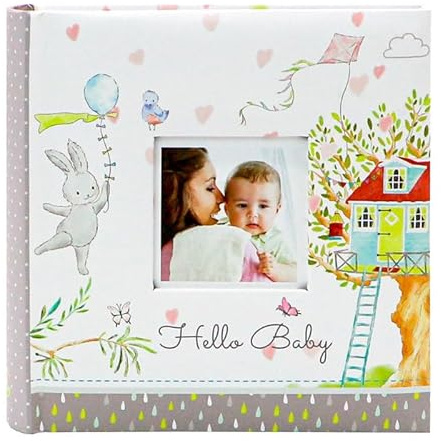 Demark - Álbum eslipin baby, album de bebé para 200 fotos 10x15-11x15, hojas con memo