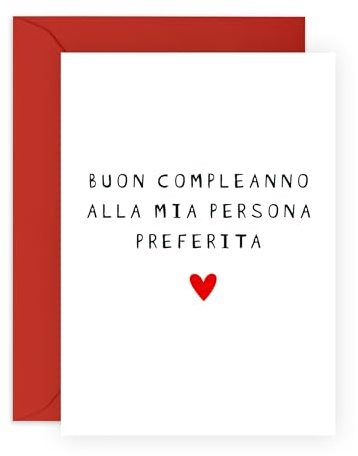 Biglietto di auguri per il compleanno del marito - Biglietti di auguri per la moglie - Buon compleanno alla mia persona preferita - Dolci biglietti di auguri e buste per fidanzato, fidanzata