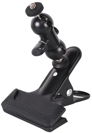 AsrMyjcx Abrazadera para trípode, Soporte para Flash, Reflector, Tornillo roscado de 1/4, Fondo portátil, Antideslizante, Accesorios Multiusos para