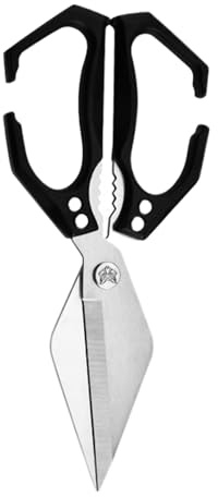 Ylnailky Tijeras Para Aves, Tijeras De Acero Inoxidable Para Mariscos, De Cocina Multiusos Resistente Para Cortar Pollo Pescado