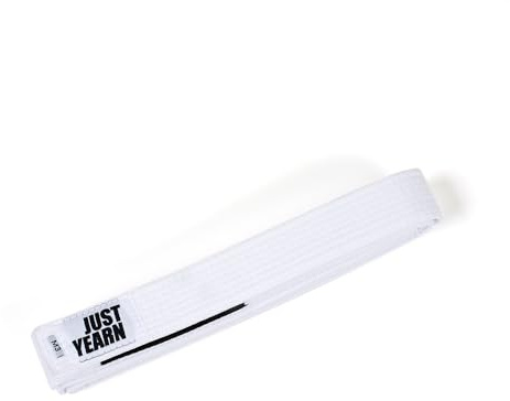 JUST YEARN Kids BJJ Belt, 100% (white, M3)
